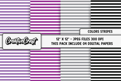 Colors Stripes Digital Papers, scrapbook backgrounds designs Product Image 1