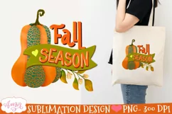 Fall season PNG for Sublimation |Fall pumpkin png design Product Image 2