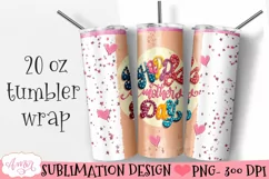 Happy mother's day Tumbler Wrap for Sublimation Product Image 1