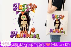 Happy Halloween Sublimation PNG| Cute Halloween mummy design Product Image 2