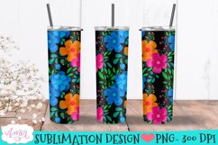 Floral spring tumbler wraps PNG for sublimation BUNDLE Product Image 7