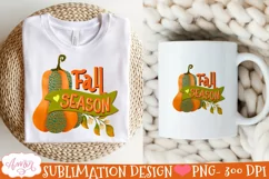 Fall season PNG for Sublimation |Fall pumpkin png design Product Image 3