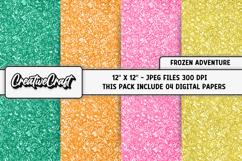 Frozen Adventure Digital Papers, scrapbook background design Product Image 1