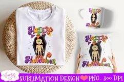 Happy Halloween Sublimation PNG| Cute Halloween mummy design Product Image 3