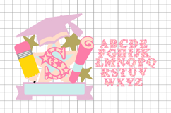 Graduation Pre-K cake topper 3D SVG Product Image 2