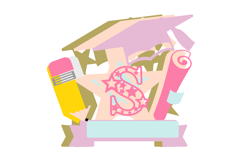 Graduation Pre-K cake topper 3D SVG Product Image 3