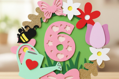 Flowers Shaker Cake Topper SVG Product Image 4