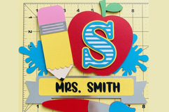 Apple cake topper topper 3D SVG Product Image 4