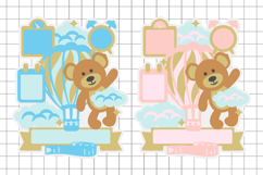 Birth Stats announcement signs 3D SVG Product Image 2