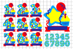 Birthday numbers Topper 3D SVG Product Image 2