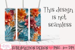 3D Tumbler Sublimation BUNDLE | Spring tumbler PNG Product Image 5