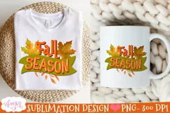 Fall season PNG for Sublimation |Fall leaves png design Product Image 3