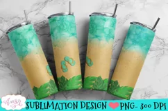 Beach tumbler wrap for sublimation | Summer tumbler PNG Product Image 4