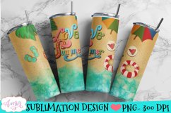 Beach tumbler wrap | Love Summer tumbler PNG for sublimation Product Image 4