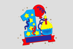 Birthday numbers Topper 3D SVG Product Image 4