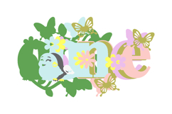 Spring Floral ONE 3D Cake Topper Product Image 3