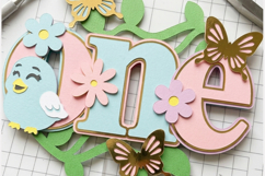 Spring Floral ONE 3D Cake Topper Product Image 4