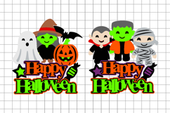 Cute Halloween Monster Cake Topper 3D SVG Product Image 2