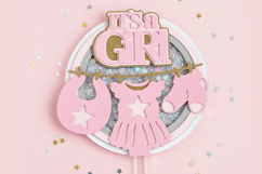 Clothesline baby Topper 3D SVG Product Image 4