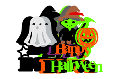 Cute Halloween Monster Cake Topper 3D SVG Product Image 3
