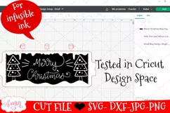 Merry Christmas Mug Wrap SVG for Cricut infusible ink 12oz Product Image 3