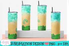 Beach tumbler wrap for sublimation | Summer tumbler PNG Product Image 2