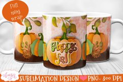 BUNDLE Fall Mug wraps PNG for sublimation 11oz and 15oz Product Image 8