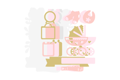 Birth Stats announcement signs Baby 3D SVG Product Image 3