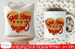 One Merry Mum PNG for Sublimation | Christmas Mum PNG Product Image 2