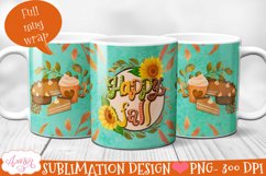 BUNDLE Fall Mug wraps PNG for sublimation 11oz and 15oz Product Image 10