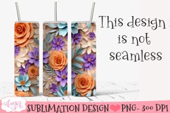 3D Tumbler Sublimation BUNDLE | Spring tumbler PNG Product Image 8
