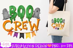Boo Crew Sublimation PNG| Halloween ghosts PNG illustration Product Image 3
