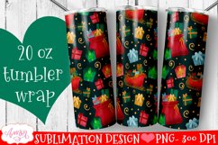 BUNDLE Christmas tumbler wrap for sublimation, 12 PNG Product Image 10