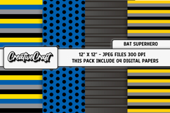 Bat Superhero Digital Papers, scrapbook backgrounds designs Product Image 1