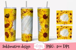 Customizable sunflower design for 20oz tumbler sublimation Product Image 2