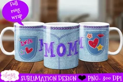 Mom mug wrap PNG| Mother's day sublimation design Product Image 1