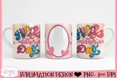 Mom photo mug wrap PNG | Mother's day mug sublimation Product Image 2