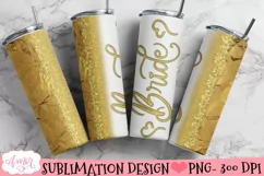 Bride Tumbler Wrap for Sublimation | Wedding tumbler PNG Product Image 2