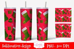 BUNDLE Christmas tumbler wrap for sublimation, 11 PNG Product Image 8