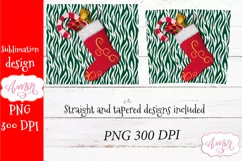 Christmas tumbler wrap PNG for sublimation Product Image 3
