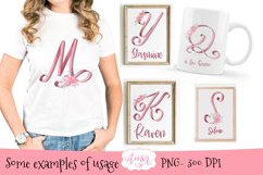 Floral alphabet for sublimation, Monogram letters PNG Product Image 4