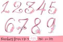 Floral alphabet for sublimation, Monogram letters PNG Product Image 3