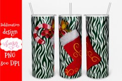 BUNDLE Christmas tumbler wrap for sublimation, 11 PNG Product Image 11