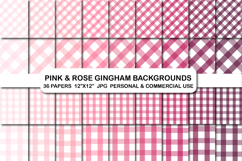 36 Pink &amp; Rose Digital Background Papers Product Image 1