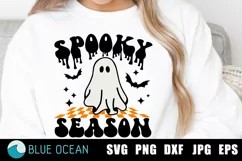 Ghost Vibes Svg, Spooky Season Svg, Halloween Svg Product Image 1