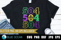 504 Mardi Gras SVG, Mardi Gras Svg, 504 Svg, Fat Tuesday Svg Product Image 1