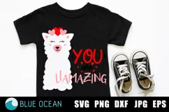You are llamazing SVG, Valentine SVG, Valentines Day SVG Product Image 1