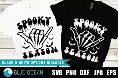 Spooky Season SVG, Spooky shirt PNG, Skeleton Hand svg Product Image 1