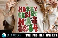 Merry Christmas SVG, Christmas SVG, Groovy Christmas PNG Product Image 1
