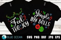 His And Her Christmas, Jingle my bells feel the joy SVG Product Image 1